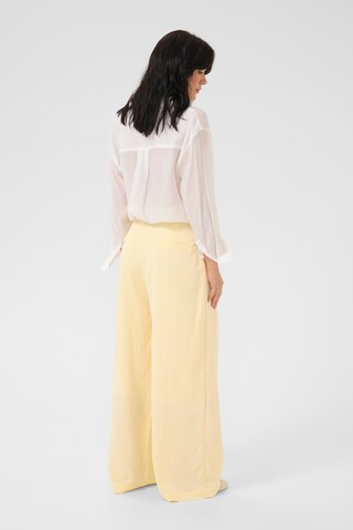 Wide Leg Pantalon 'Gilda' My Essential Wardrobe en jaune
