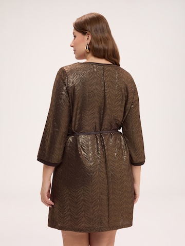 Fiorella Rubino Jurk in Bruin