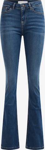 WE Fashion Bootcut Jeans in Blauw: voorkant