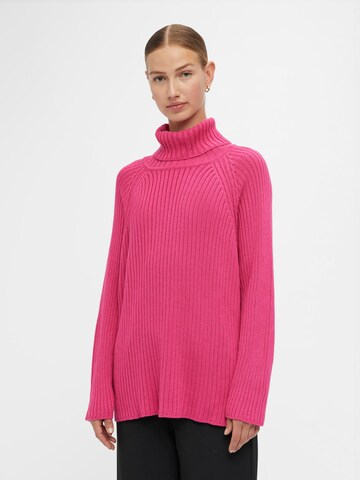 OBJECT Sweater 'Line' in Pink: front