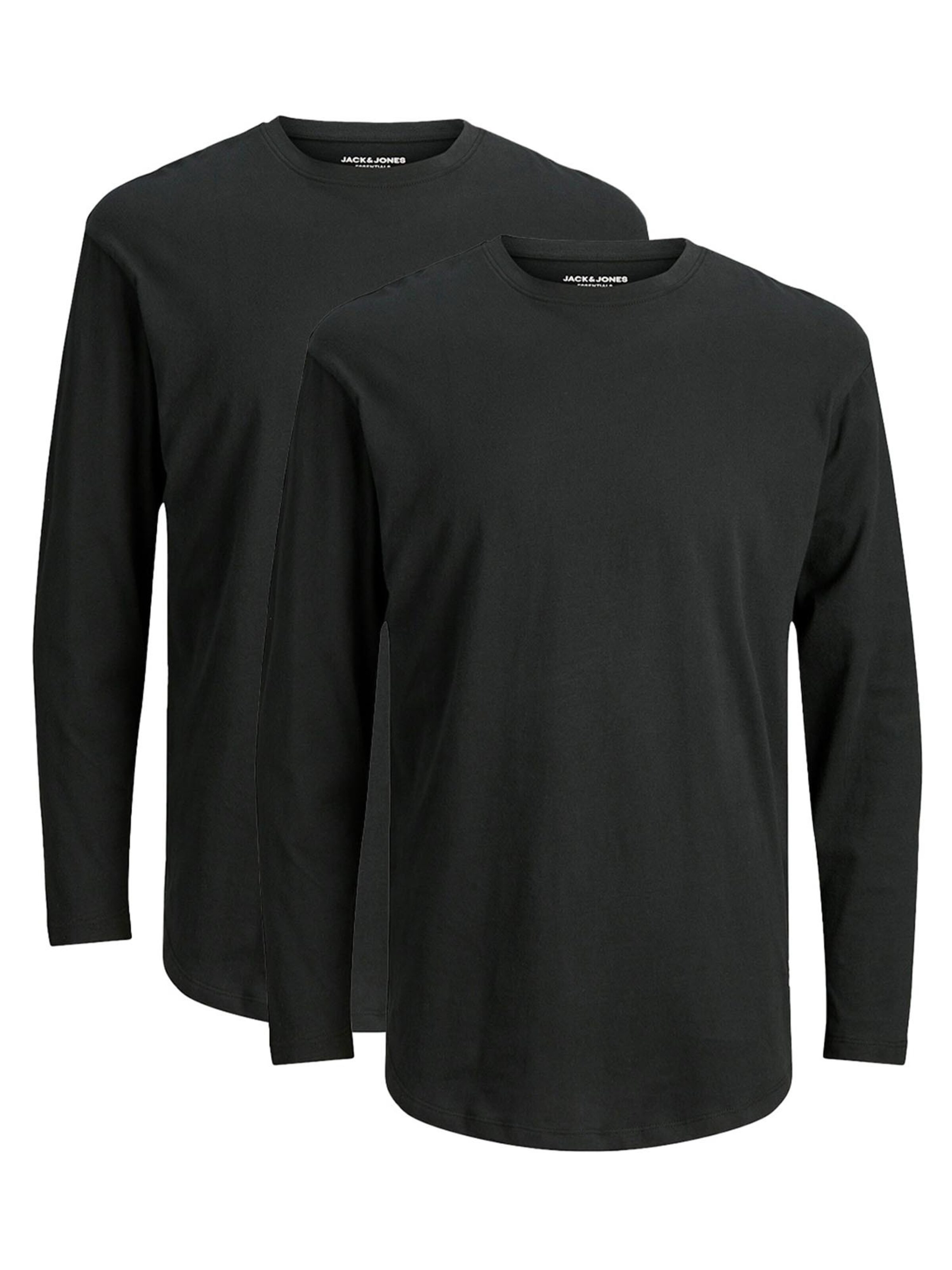 JACK & JONES Shirt 'Jjenoa' in Black: front