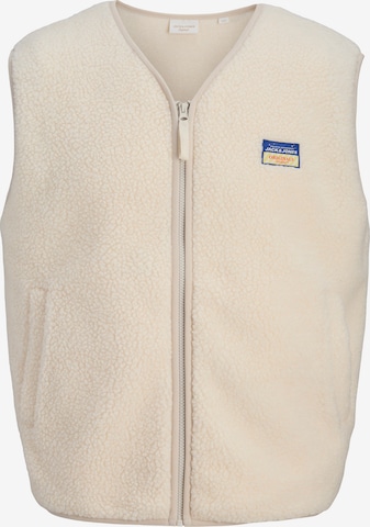 Gilet 'JORPOCKY' di JACK & JONES in beige: frontale