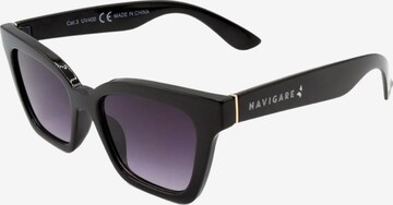 Occhiali da sole 'Occhiali da sole cat-eye Navigare calibro 58 protezione UV3' di Navigare in nero: frontale