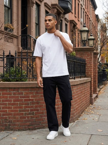 Regular Jeans cargo 'A112' Tazzio en noir