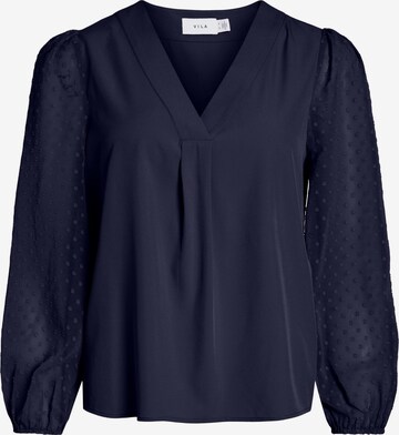 VILA Blouse 'NICO' in Blauw: voorkant