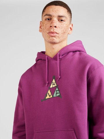 HUF Sweatshirt 'NO-FI' in Purple