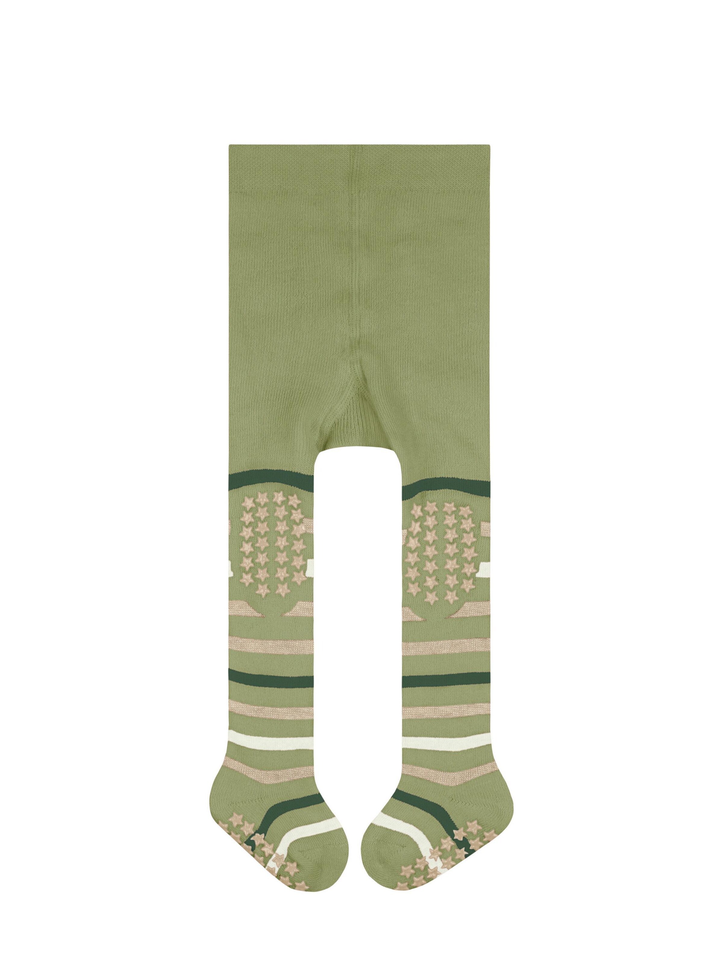 FALKE Tights 'Multi Stripe' in Green: front
