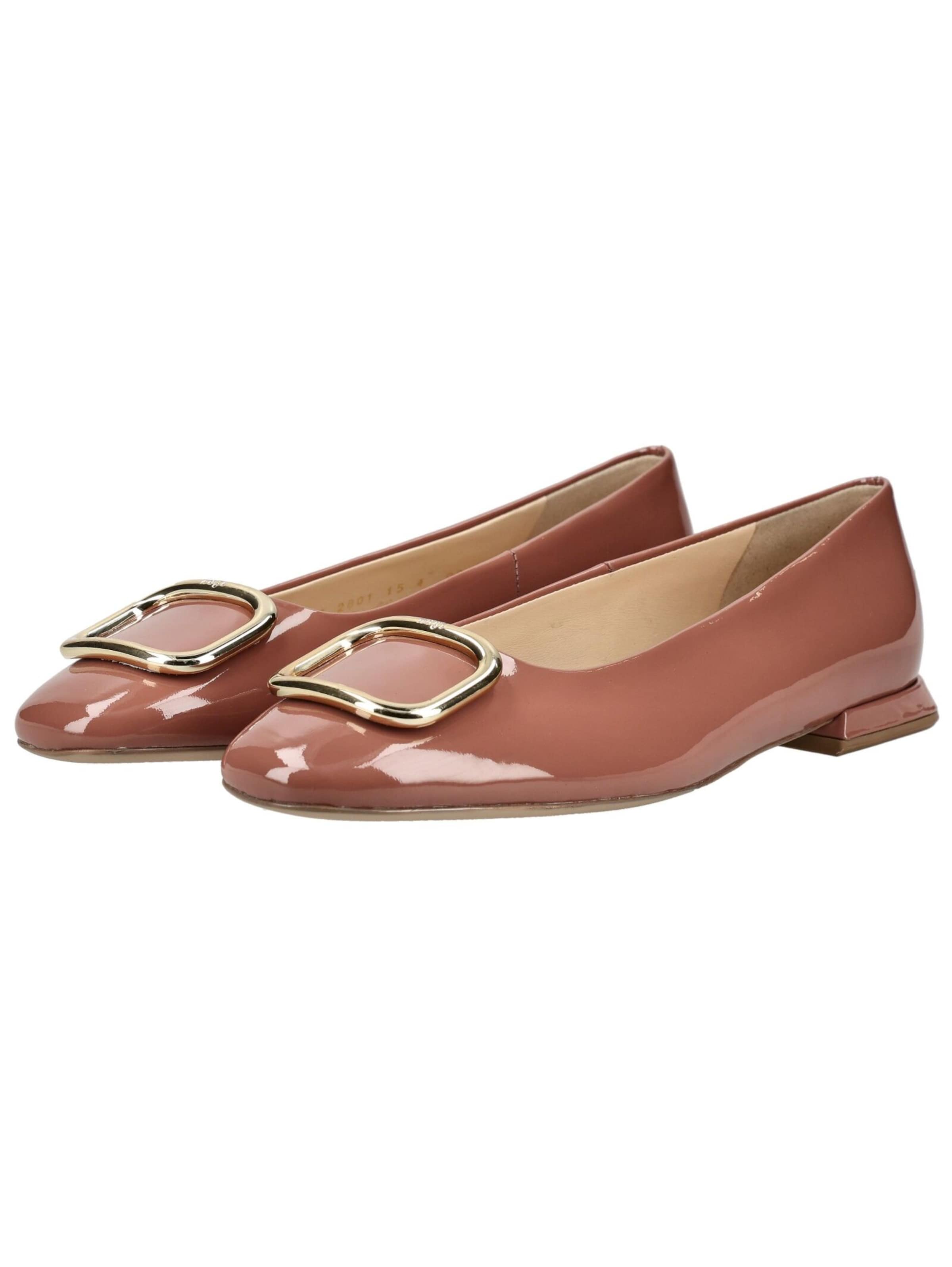 Ballerines 'Victoria' Högl en rose : sur le côté
