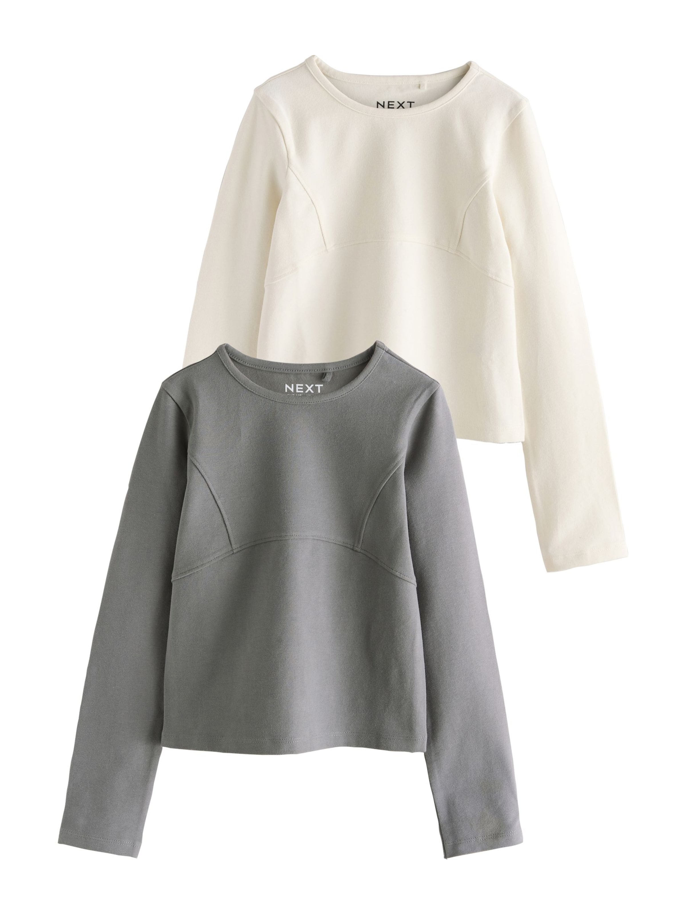 Next - Camiseta en gris: frente