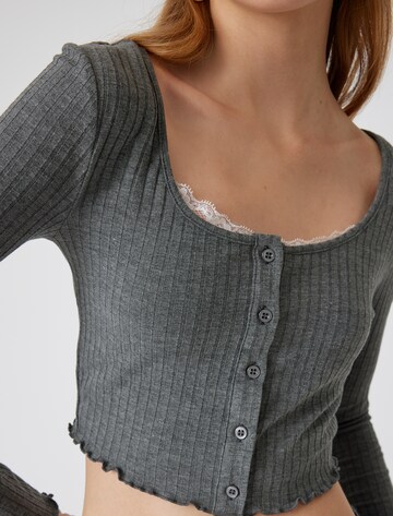 Koton Knit cardigan in Grey