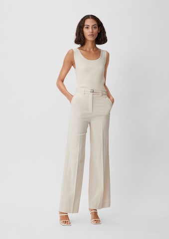 COMMA Loose fit Pleated Pants in Beige
