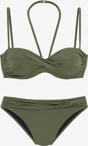 Bikini LASCANA en vert : devant