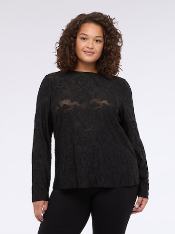 Fiorella Rubino Blouse in Zwart: voorkant