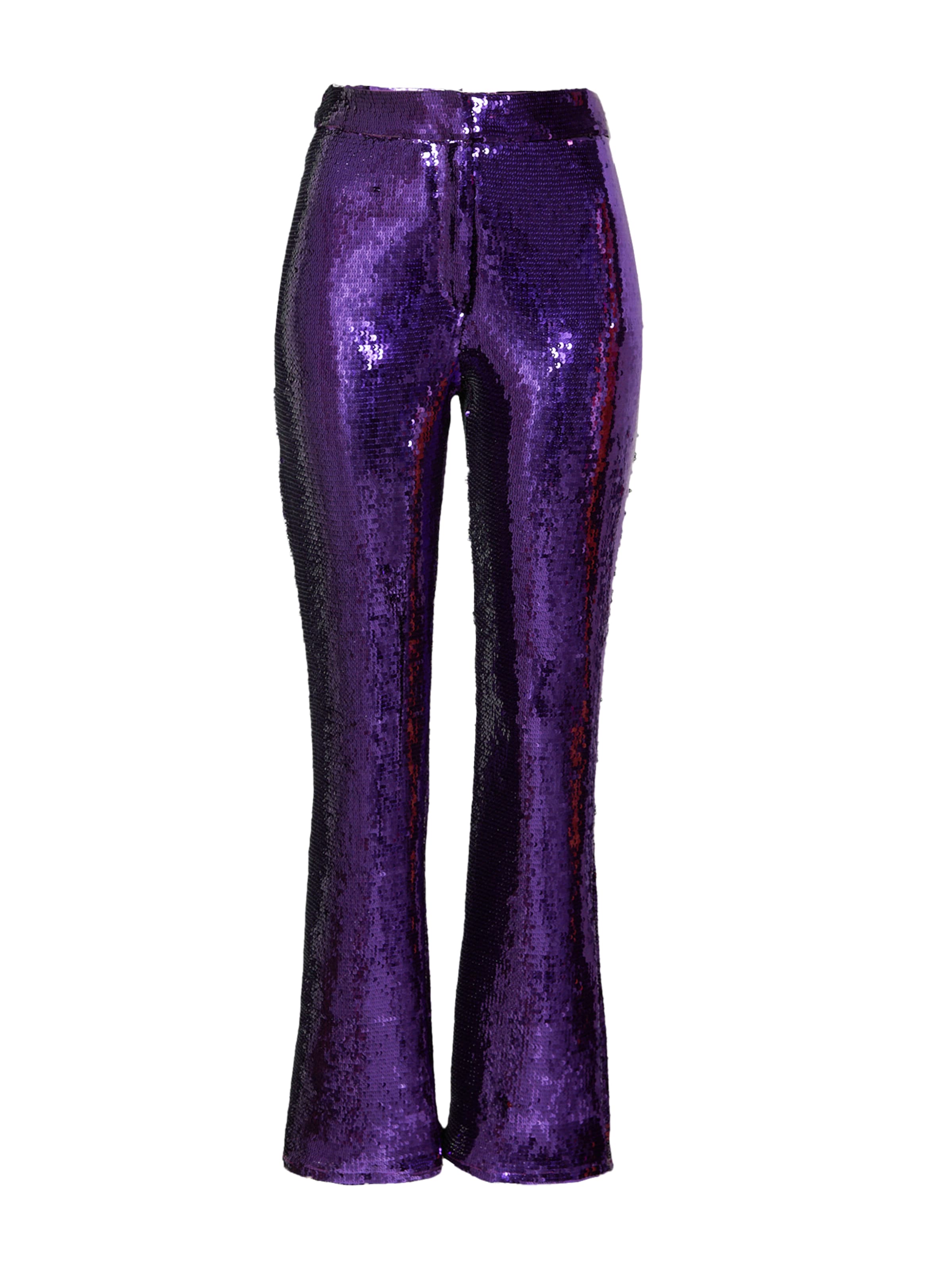 River Island Flared Trousers in Purple: front