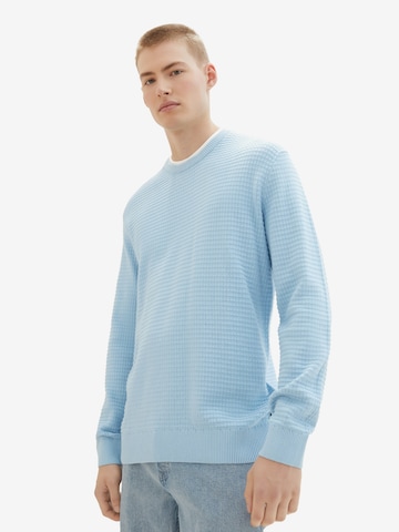 TOM TAILOR DENIM Sweater in Blue: front