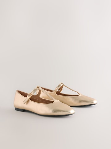Next Ballerina met riempjes 'Forever Comfort' in Goud
