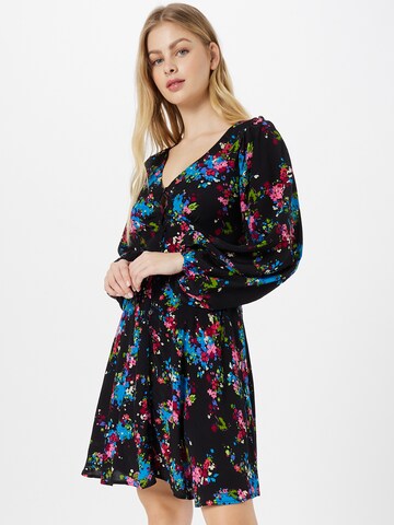 Robe-chemise 'Ditsy' Oasis en noir : devant