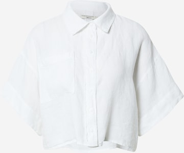 Gina Tricot Blouse in Wit: voorkant