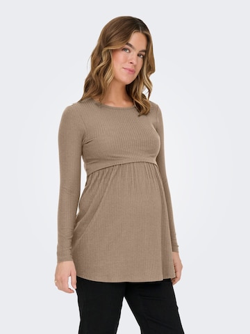 Maglietta 'OLMMalaya' di Only Maternity in marrone: frontale