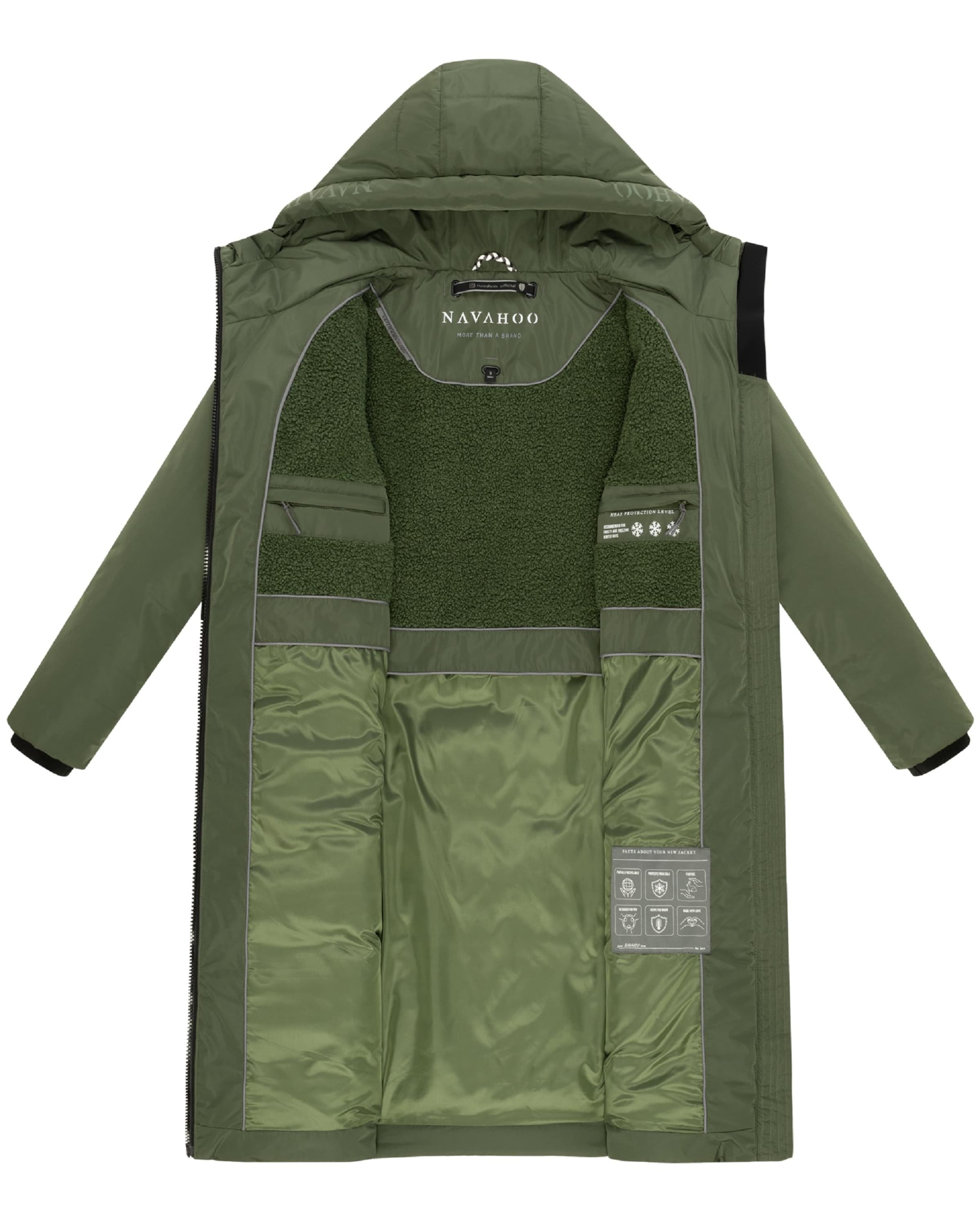 Manteau d’hiver 'Herbstnebel 14' NAVAHOO en vert