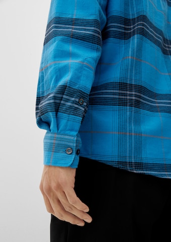 s.Oliver Regular fit Button Up Shirt in Blue