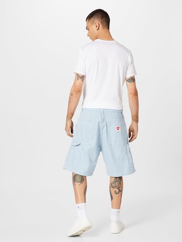 Carhartt WIP Loosefit Kalhoty – modrá
