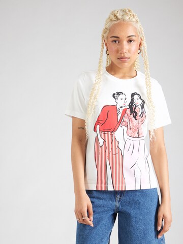 s.Oliver T-shirt i beige: framsida