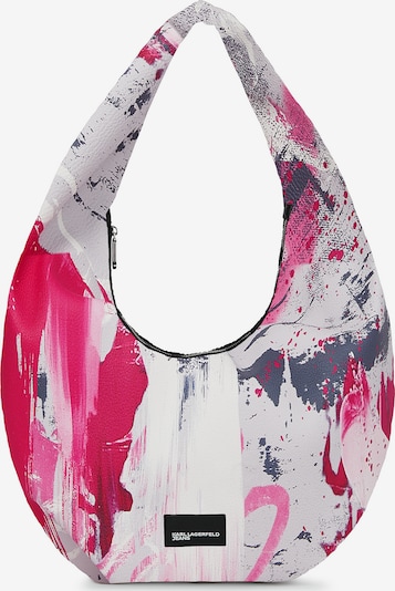 KARL LAGERFELD JEANS Torba za na rame u siva / bazalt siva / roza / ružičasto crvena, Pregled proizvoda