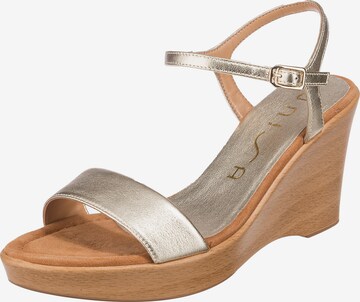 UNISA Strap Sandals 'Rita' in Gold: front