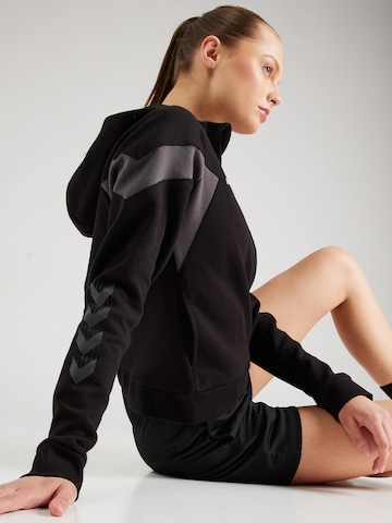 Hummel Sports sweat jacket 'TRAVEL' in Black