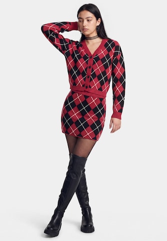 myMo ROCKS Knit Cardigan in Red