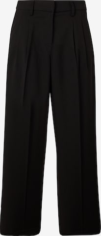 Vero Moda PetiteWide Leg/ Široke nogavice Hlače s naborima 'VMNILA' - crna boja: prednji dio
