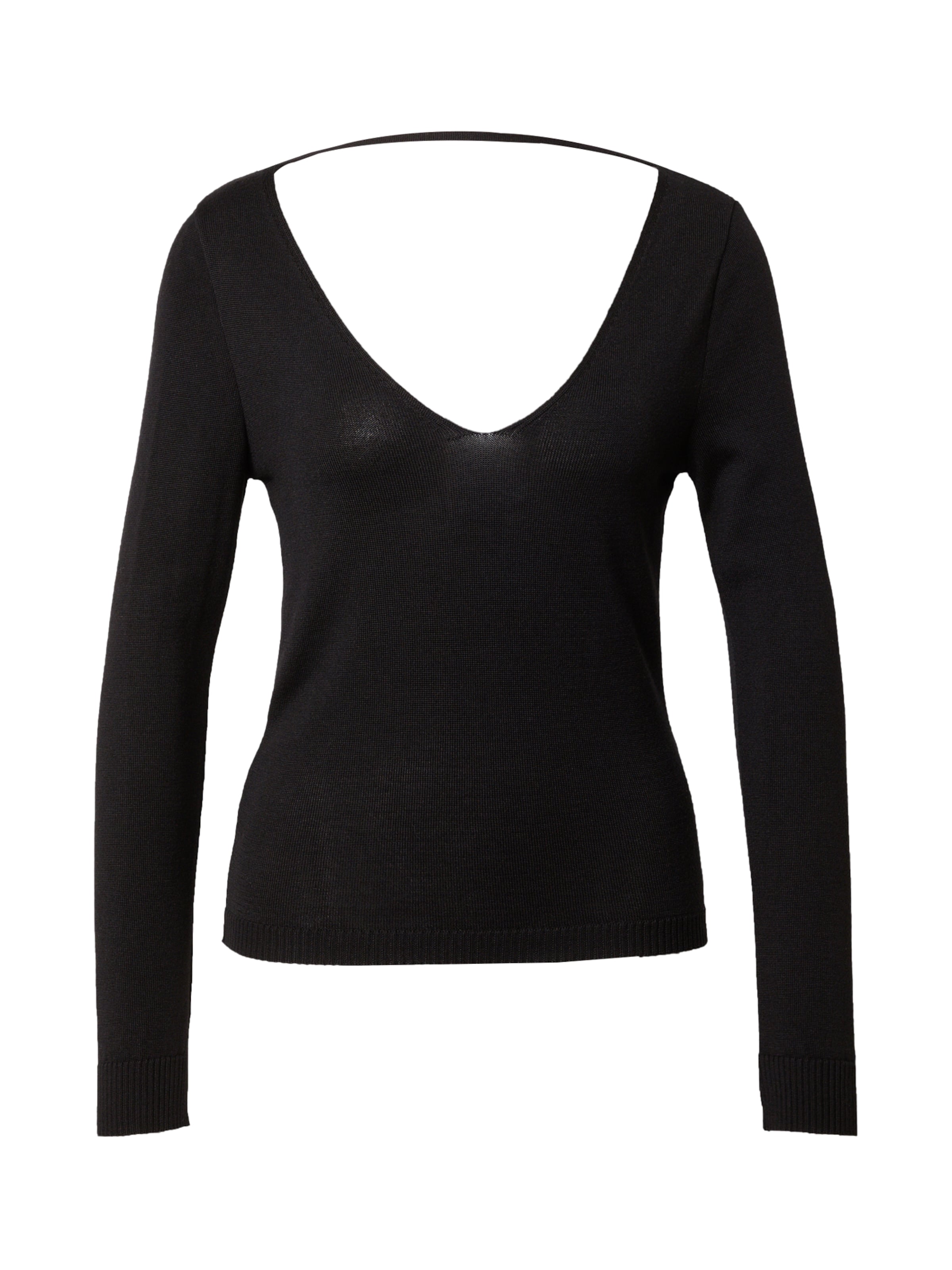 A LOT LESS Пуловер &#x27;Esther&#x27; в черно: отпред