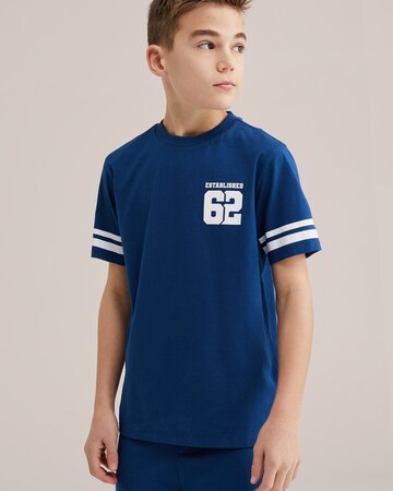 WE Fashion Пижама в Синий: спереди