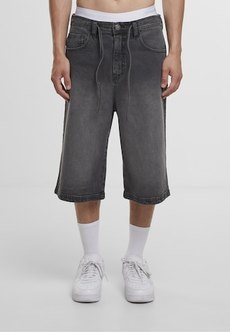 Urban Classics Baggy Jeans in Schwarz: Vorderseite