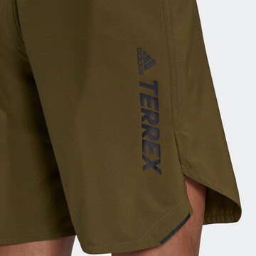 ADIDAS TERREX Normální Sportovní kalhoty 'Parley Agravic' – zelená