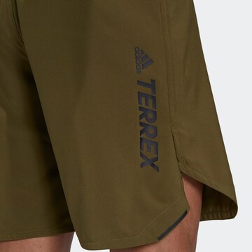 ADIDAS TERREX - Regular Calças de desporto 'Parley Agravic' em verde