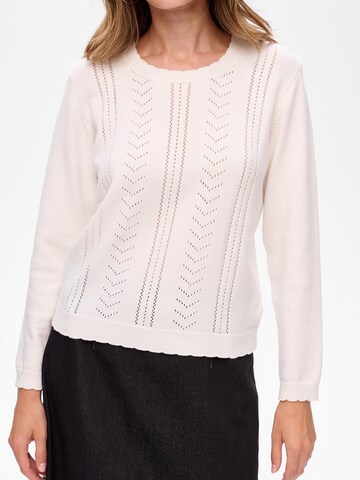 Blue Shadow Sweater in Beige