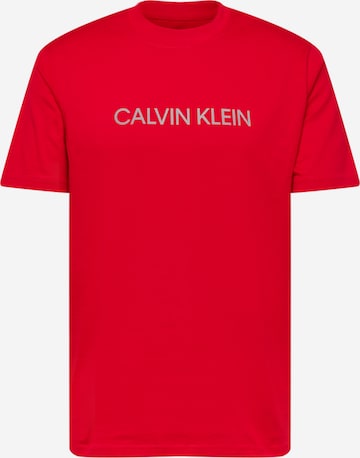 Calvin Klein Performance Functioneel shirt in Rood: voorkant