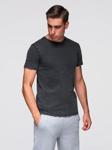 T-Shirt Ombre en noir : devant