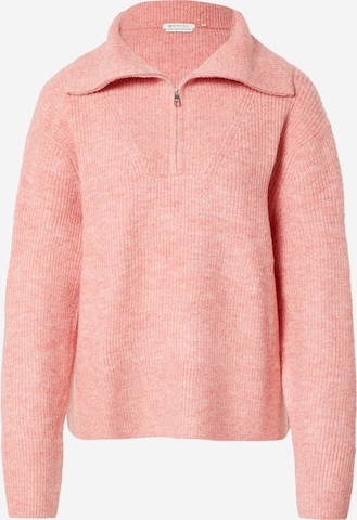 Pull-over TOM TAILOR DENIM en rose : devant