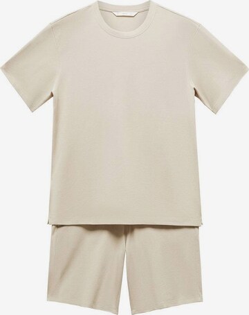 MANGO MAN Pack pyjama sleep in Beige: predná strana