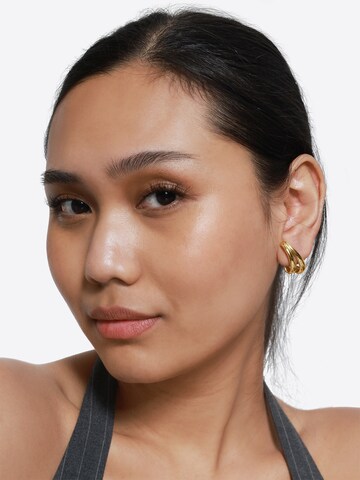 Heideman Earrings 'Fusca ' in Gold: front