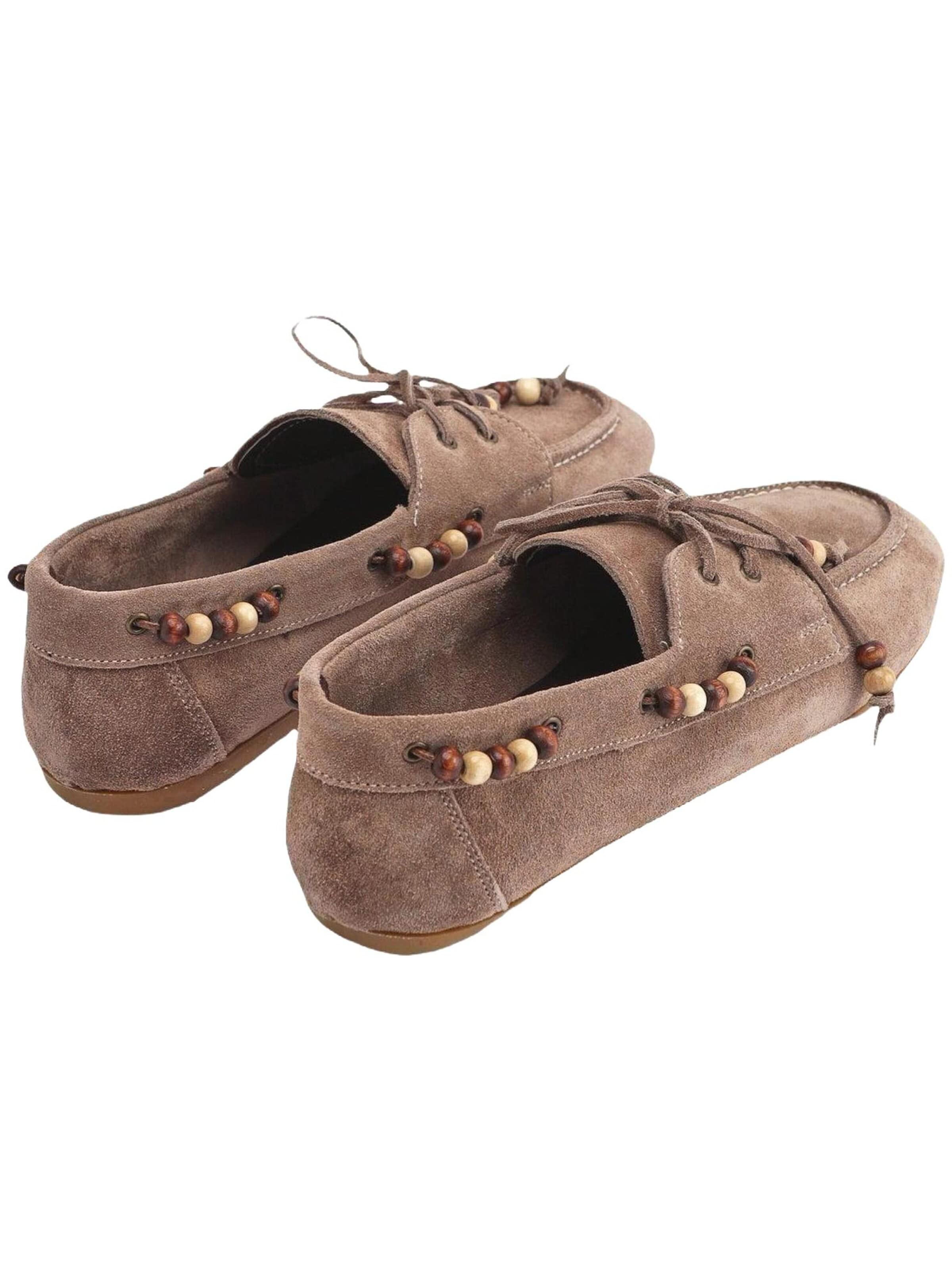 Limoya Schnürschuh 'Liah'‌ in Beige