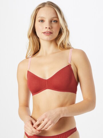 Dora Larsen Triangel BH 'ROSALIE' in Rot: Vorderseite