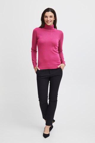 Fransa Pullover 'Blume' in Pink