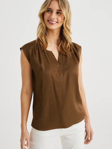 WE Fashion Blouse in Brown