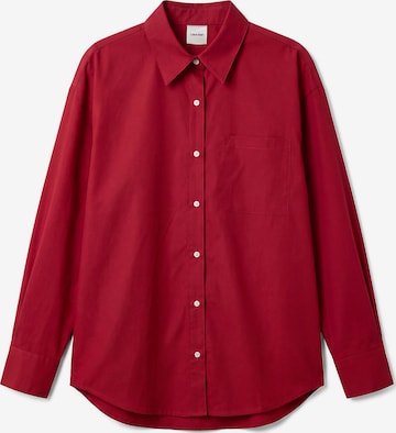 Calvin Klein Blouse in Rood: voorkant