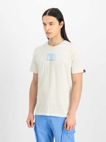 balts ALPHA INDUSTRIES T-Krekls: no priekšpuses