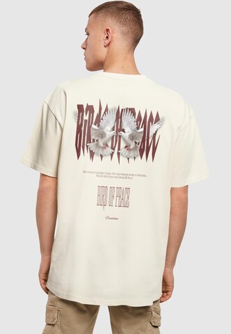 Merchcode Shirt 'Birds Of Peace 2' in Beige: voorkant